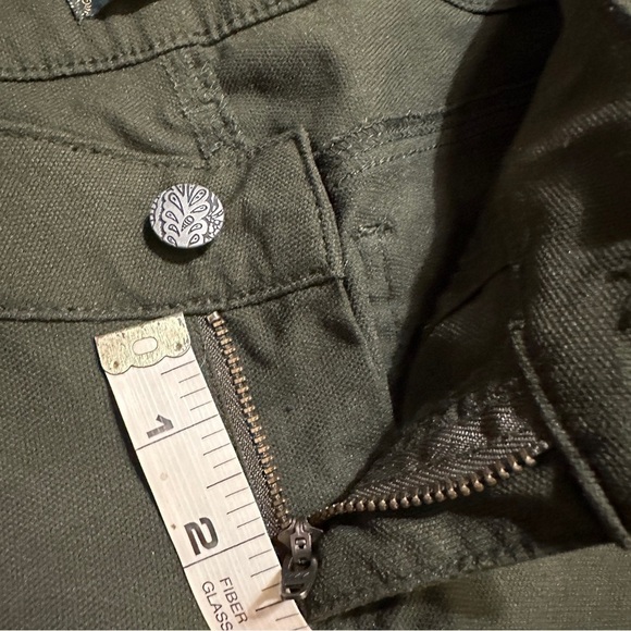 Prana Breanna Cargo Green stretchy moto style stiching multi functional pants 2 - Picture 5 of 16